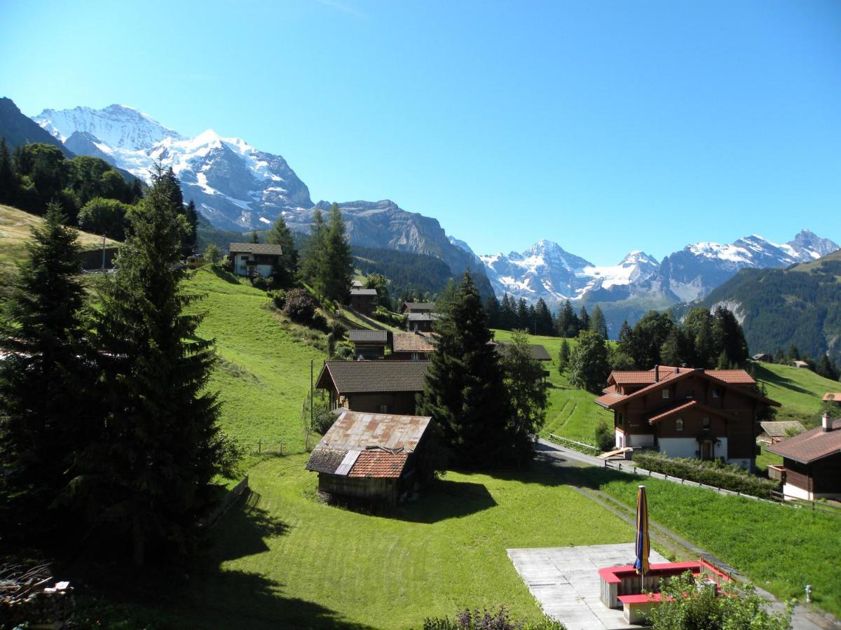 Apartment With Great View At Residence Brunner Wengen Dış mekan fotoğraf